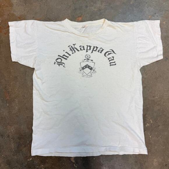 1950s Phi Kappa Tau vintage fraternity tee - Picture 1 of 3